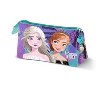 Disney Frozen 2 Truth-Estuche Portatodo Triple, Lila, 23 x 11 cm