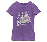 Disney Frozen Amazing Adventure Girl's Heather Crew Tee