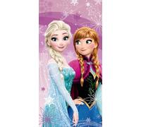 Disney Frozen Anna Elsa - Toalla de playa ultra suave 100% algodón, tamaño grande, 70 x 140 cm, para natación, ducha y piscina