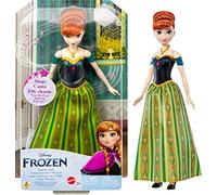Disney Frozen Anna musical Muñeca que canta al presionar un botón, juguete +3 años, version inglesa (HLW56)