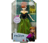 Disney Frozen Anna musical Muñeca que canta al presionar un botón, juguete +3 años, versión polaca (Mattel HMG45)