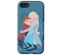 Disney Frozen Anna y Elsa Sister Hug Slate Blue Carcasa para iPhone SE (2020) / 7 / 8