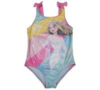 Disney Frozen - Bañador infantil con purpurina y lazos para niña - Elsa Frozen - Traje de baño de una pieza