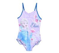 Disney Frozen Bañador para Niña, Bañador de Una Pieza, Natación Infantil Diseño Brillante, Talla 6 Años | Lila