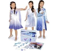 Disney Frozen - Baúl de los Disfraces Clásicos de Elsa y Accesorios de la Película - El Baúl Incluye 17 Piezas de Vestimenta - Juguete para Niñas 3 Años +