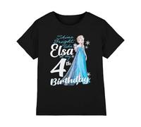 Disney Frozen Bright Like Elsa 4Th Birthday Girls T Shirt, 3-4 A