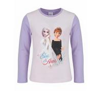 Disney Frozen Camiseta de manga larga para niños Anna & Elsa, 100% algodón, cómoda camiseta de jersey para niña, impresión de alta calidad, Olaf, princesa, la reina de hielo, Color lila., 98