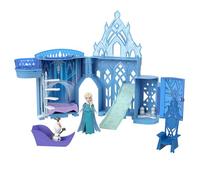 Disney Frozen, Castillo de Elsa, Conjunto apilable de casa de muñecas con muñeca pequeña y ocho piezas, juguetes inspirados en las películas Frozen de Disney, JDP63