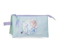 Disney Frozen Close to the heart estuche escolar, estuche infafntil, fabricado en Poliéster, Triple compartimento para mejorar la organización, Tamaño ideal para llevarlo en la mochila,Con asa lateral