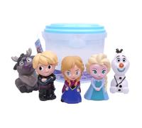Disney Frozen - Cubo Jumbo de 5 Piezas - Juguetes de baño para bebés y niños pequeños - Incluye Cubo Organizador - Tienda Juguetes de Agua para la Hora del baño