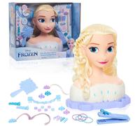 Disney Frozen Deluxe Elsa Styling Head Blonde Hair 18 Piece Pretend Play Set Wear and Share Accessories Officially Licensed Kids Toys for Ages 3 U