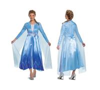 Disney Frozen - Disfraz Elsa Adulto - Licencia Oficial Disney - Niñas Talla L (12-14 Años)