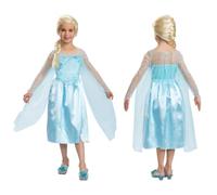 Disney Frozen - Disfraz Elsa Oficial Disney - Tallas XS, S, M - Para Niñas de 3 a 8 Años