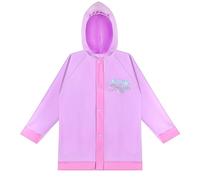 Disney Frozen Elsa and Anna Girls Rain Slicker Raincoat, Púrpura, 4-5 years