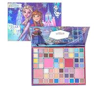 Disney Frozen Elsa and Anna Paleta de 55 sombras de ojos con espejo, maquillaje para niñas y adolescentes, colores brillantes y mates, de Townley Girl