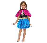 Disney Frozen Elsa Anna Girls Costume Dress with Hooded Cape