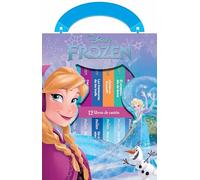 DISNEY FROZEN: ELSA, ANNA, OLAF, Y MAS! - MI PRIMERA BIBLIOTECA - 12 LIBROS DE CARTÓN - BLOQUE DE LIBROS - PI KIDS