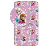 Disney Frozen Elsa Anna - Sábana bajera individual para niños, 100% algodón, tamaño 90 x 200 cm