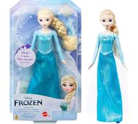 Disney Frozen Elsa musical Muñeca que canta al presionar un botón, juguete +3 años, versión francesa (HMG31)