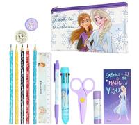 Disney Frozen Estuche Lleno de Papelería, Estuche de Lápices para Niña (Morado Frozen)