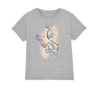 Disney Frozen Fire It Up with Olaf and Bruni The Fire Spirit Unisex Camiseta Infantil, 12-13 A