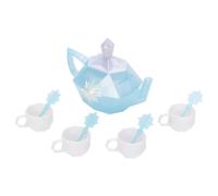 Disney Frozen Frozen Icy Magic Tea Set Juego de té Frozen con Tetera mágica de Hielo con Luces y Sonidos interactivos, Incluye Cuatro Tazas con cucharillas, Producto Oficial Jakks Pacific.