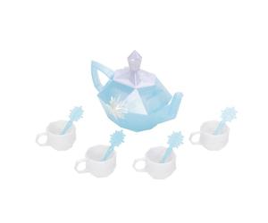 Disney Frozen Frozen Icy Magic Tea Set Juego de té Frozen con Tetera mágica de Hielo con Luces y Sonidos interactivos, Incluye Cuatro Tazas con cucharillas, Producto Oficial Jakks Pacific.