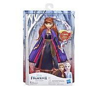 Disney Frozen Hasbro Anna Cantante - Muñeca electrónica con Vestido Color Violeta - Inspirado en la película Frozen 2 - Multicolor - Modelo n. E6853IC0
