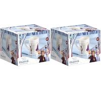 Disney Frozen II- Tasse Zum Bemalen Taza para Colorear (6 Colores Diferentes, Pincel, Regalo para niñas), Multicolor (TM Essentials 680760), Color/Modelo Surtido (Paquete de 2)