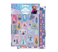 Disney Frozen - Juego de 600 pegatinas, varias hojas con personajes de la princesa Anna y Elsa, diseños decorativos