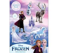 Disney Frozen - Juego de 9 pegatinas de vinilo impermeables de Elsa Anna Olaf y Sven para botella de agua, portátil, bicicleta, equipaje, coche,