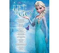 Disney Frozen Let It Go - Lienzo (60 x 80 cm, 60 x 80 cm), Multicolor