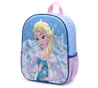 Disney Frozen Mochila Infantil 3D EVA | Mochila Escolar con Frontal Rígido | Mochila Ligera para Guardería y Preescolar | Mochila de Viaje para Niñas | Elsa y Anna | Regalo para Niñas