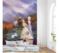 Disney Frozen Mural para Pared 254x183cm Niña Dormitorio 4 Pieza Papel Elsa Anna