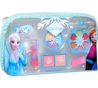 Disney Frozen Neceser de Maquillaje para niños con Brillo de Labios, Sombra de Ojos, Esmalte de uñas y Clip para el Pelo, Set de Belleza en diseño Elsa & Anna
