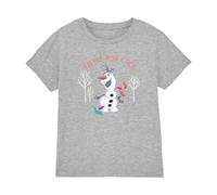 Disney Frozen Olaf Never Too Cool Unisex Camiseta Infantil, 3-4 A