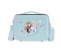 Disney Frozen Own Your Destiny Neceser Adaptable con Bandolera Azul 29x21x15 cms Rígido ABS 9,14L 0,6 kgs