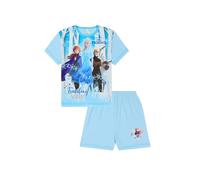 Disney Frozen - Pijama corto para niñas, conjunto de pijama corto Elsa, azul, 3-4 años