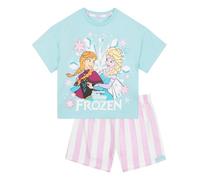 Disney Frozen Pijama Niña con Anna Y Elsa, Verano Algodón Pijamas con Short, Pijama Niños, 18-24 Meses