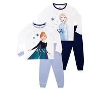 Disney Frozen Pijama | Pijamas Niña Paquete de 2 | Anna & Elsa Multicolor 8-9 Años