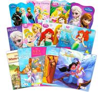 Disney Frozen Pixar Princess Board Book Ultimate Set ~ El paquete incluye 12 libros para ni os peque os con Elsa, Ariel, Aladdin, Bella y otros f