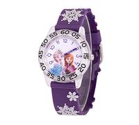 Disney Frozen - Reloj analógico de cuarzo con correa de plástico para niños, Purple, Purple, tira