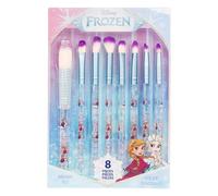 Disney Frozen Set de 8 pinceles de maquillaje para sombra de ojos, iluminador y colorete, con cerdas suaves, kit de maquillaje para chicas, de Townley Girl