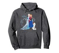 Disney Frozen Sisters Sudadera con Capucha, Unisex para Adultos, Azul Marino, XL