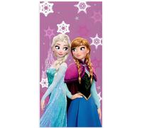 Disney Frozen Toalla de playa y baño 70 x 140 cm, 100% algodón, suave y absorbente, toalla de baño y natación para niños, toalla oficial de Frozen Anna & Elsa, ideal para playa, baño y piscina