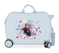 Disney Frozen Trust your journey Maleta Infantil Azul 50x38x20 cms Rígida ABS Cierre combinación 38L 2,1Kgs 4 Ruedas Equipaje de Mano
