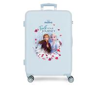 Disney Frozen Trust Your Journey Maleta Mediana Azul 48x64x26 cms Rígida ABS Cierre combinación 61L 3,4Kgs 4 Ruedas Dobles