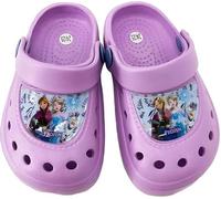 Disney Frozen und Stitch - Zuecos para niña, verano, jardín, ligeros, ideales para piscina, playa, tallas 22-33, morado, 32/33 EU
