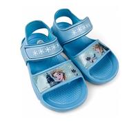 Disney Frozen - Zapatillas de estar por casa para niña, diseño de Frozen Elsa Anna, para playa, piscina, piscina, jardín, talla 22-32, Sandalias Azules, 32/33 EU