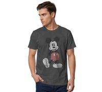 Disney Full Size Mickey Mouse Distressed Look T-Shirt Camiseta Hombre (Pack de 1)